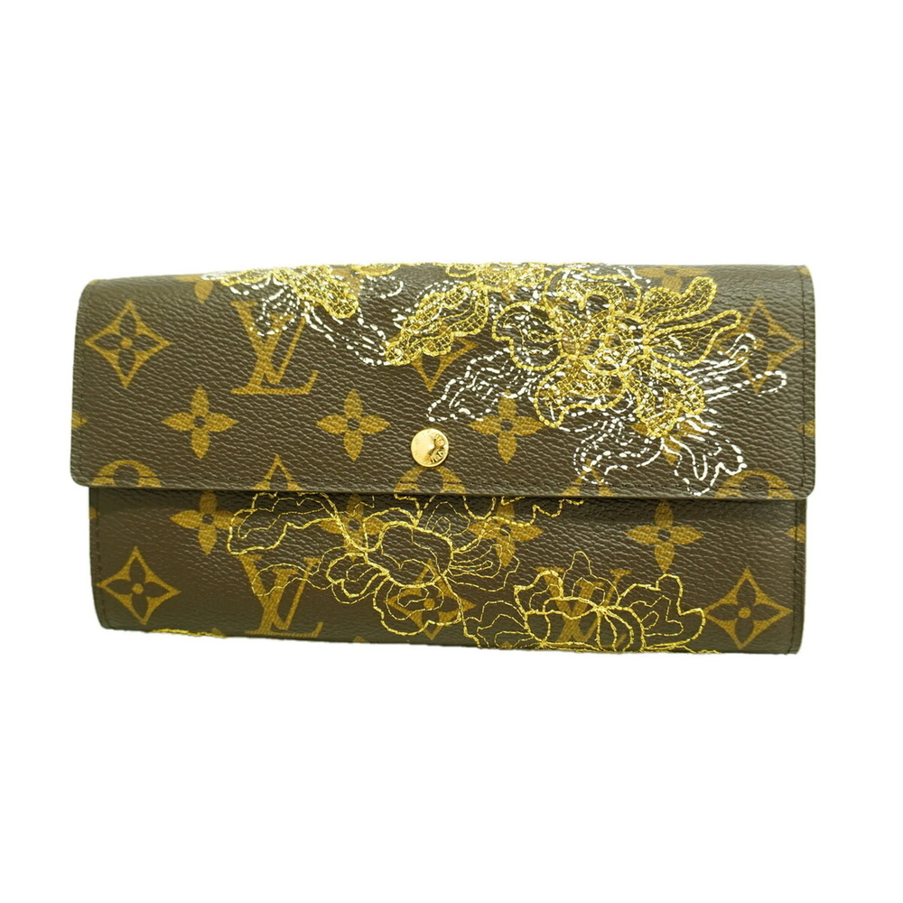 Louis Vuitton Monogram Dentelle Portefeuille Sarah Long Wallet M95389 (All Wo...